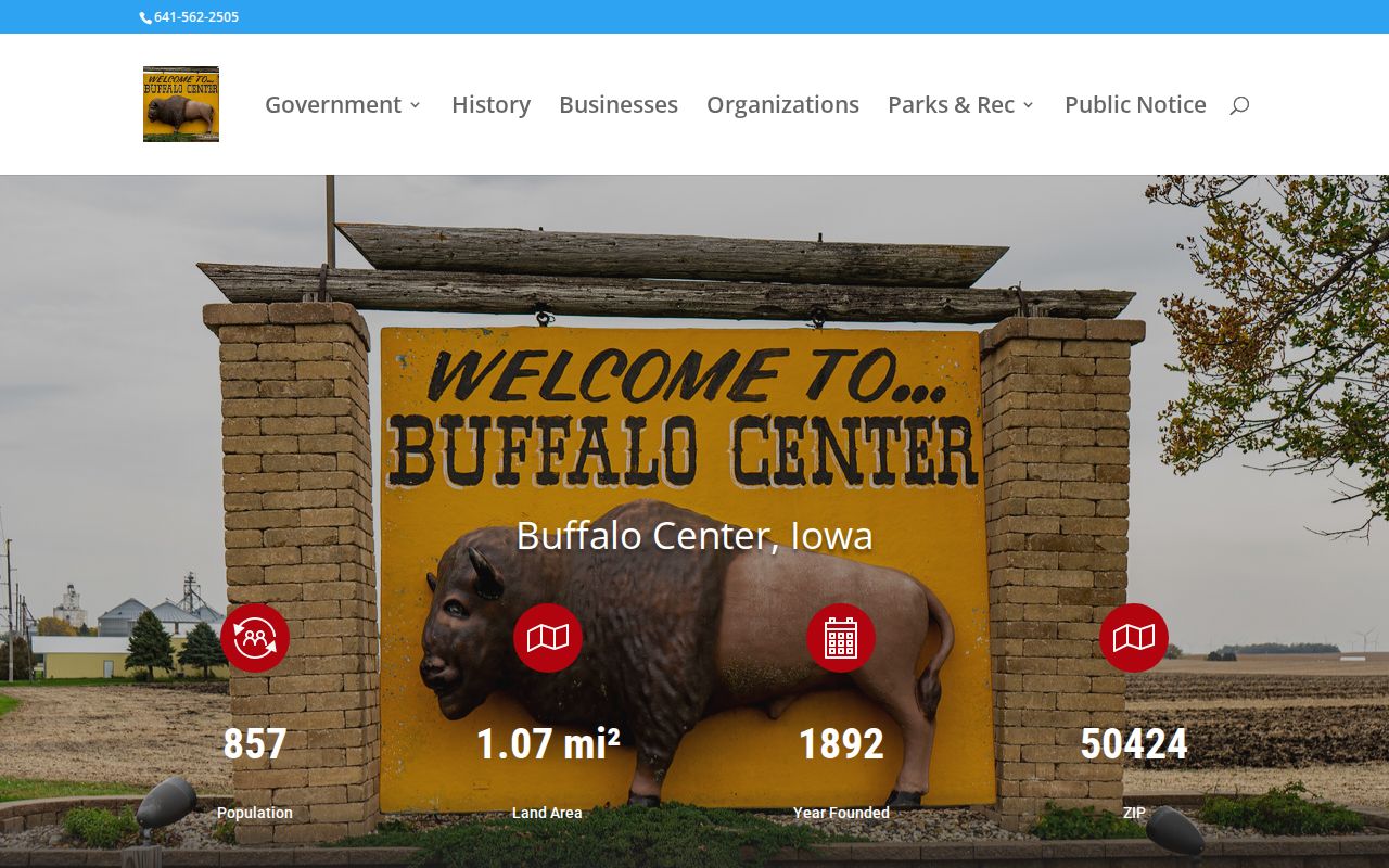 Buffalo Center City Hall in Winnebago County criminal records context